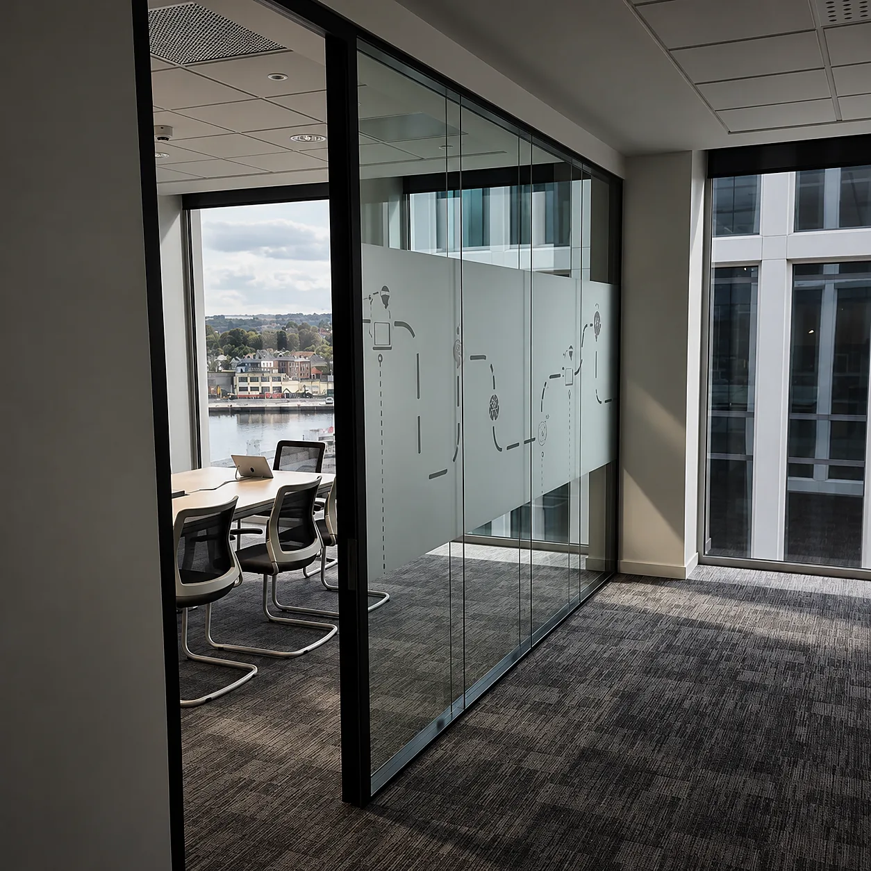 Glazed partition