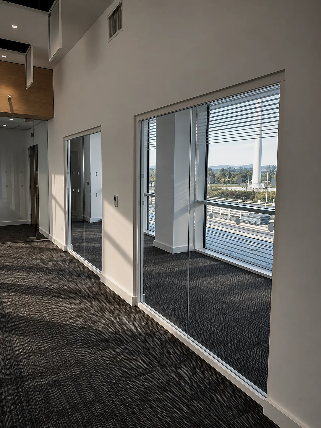 Fire-rated glazed systems on site