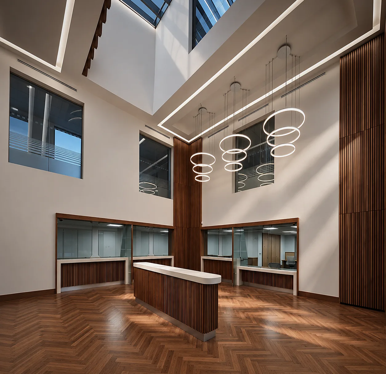 Fire-rated glazed systems on site